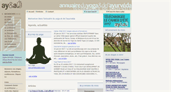 Desktop Screenshot of annuaireduyoga.com