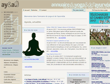 Tablet Screenshot of annuaireduyoga.com